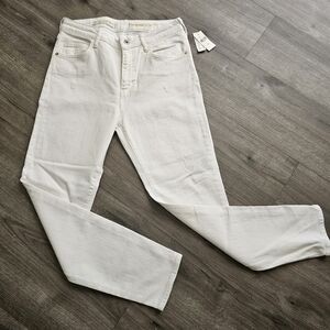 Pilcro and the Letterpress By Anthropologie High Rise Skinny Jeans Size 30 White